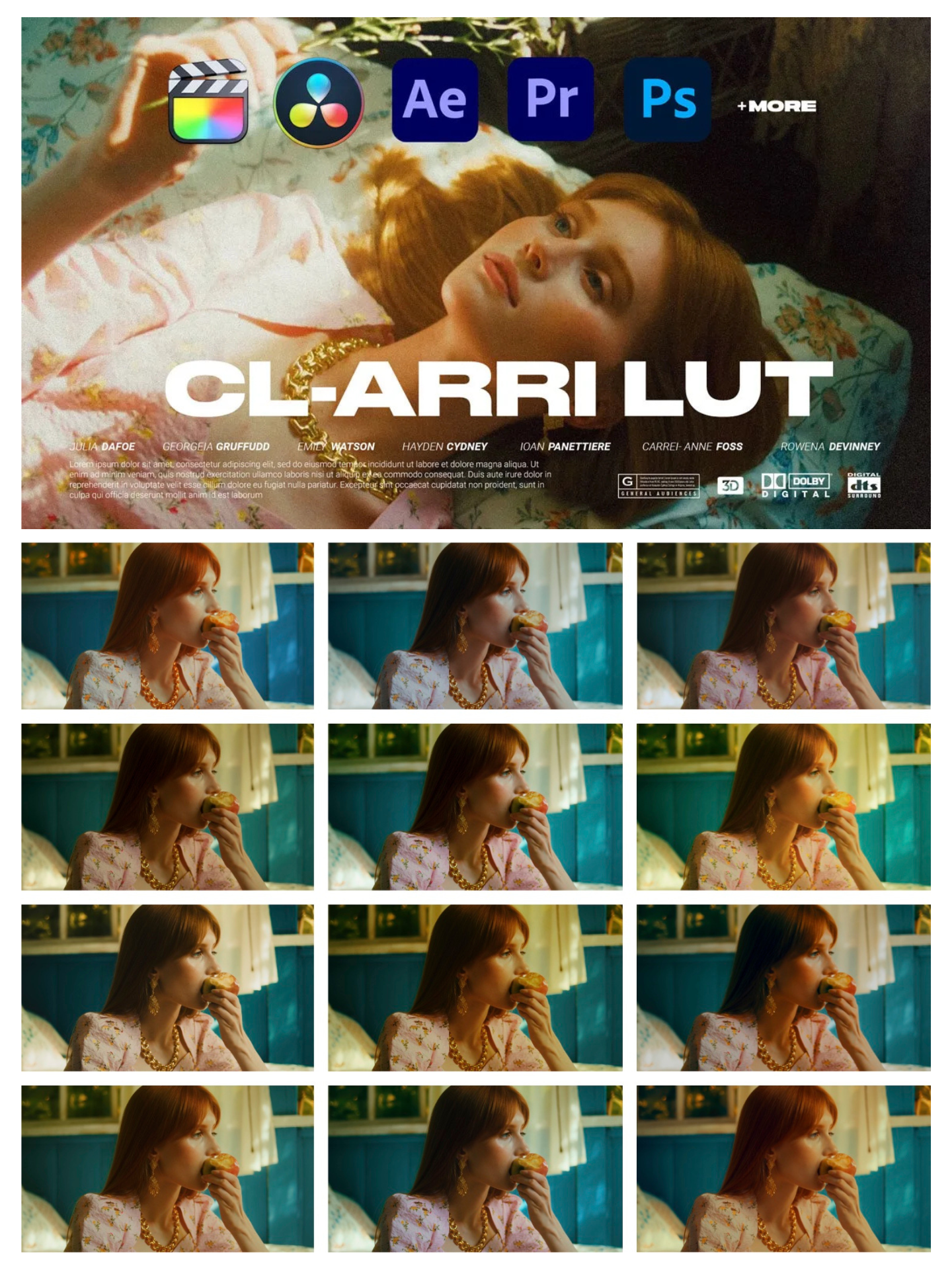 高级电影质感阿莱系列预设 PIXFLOW – Colorify CL-ARRI LUTs & Presets