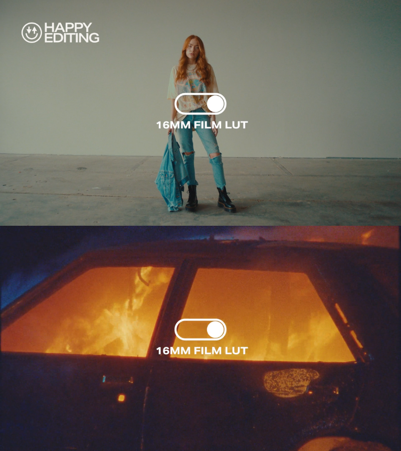 16mm电影胶片外观频调色包 Happy Editing – 16MM FILM LUTS 