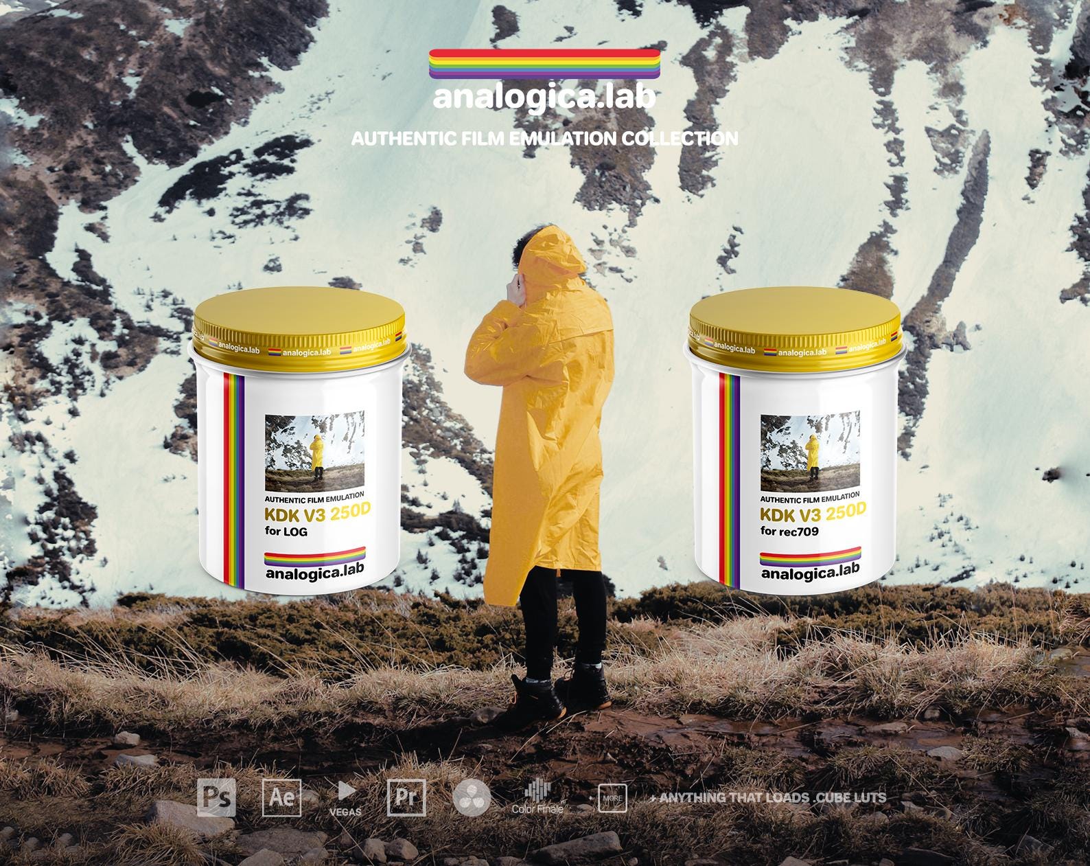 柯达 Vision3 250D 35毫米胶片模拟LUTs：35MM Kodak Vision3 250D – Film Emulation LUTs for Rec709 & LOG – For Professional Filmmaking and Photography