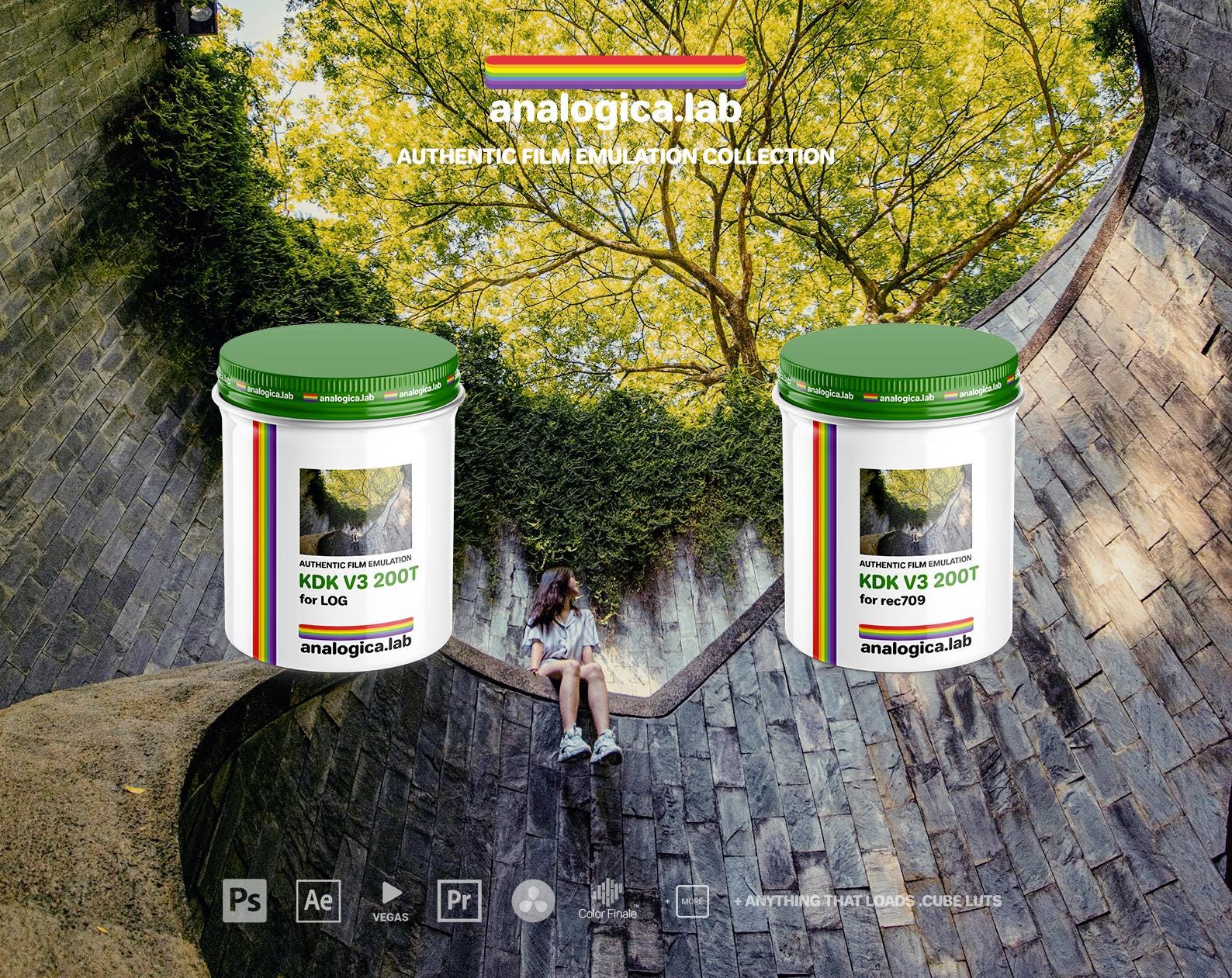 柯达 Vision3 200T 35毫米胶片模拟LUTs – 适用于Rec709与LOG格式 35MM Kodak Vision3 200T-Film Emulation LUTs for Rec709 & LOG