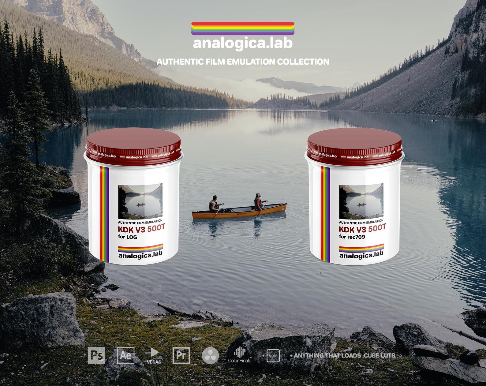 柯达Vision3 500T 35毫米胶片风格LUTs：Analogica Lab-35MM Kodak Vision3 500T-Film Emulation LUTs for Rec709 & LOG – For Professional Filmmaking and Photography