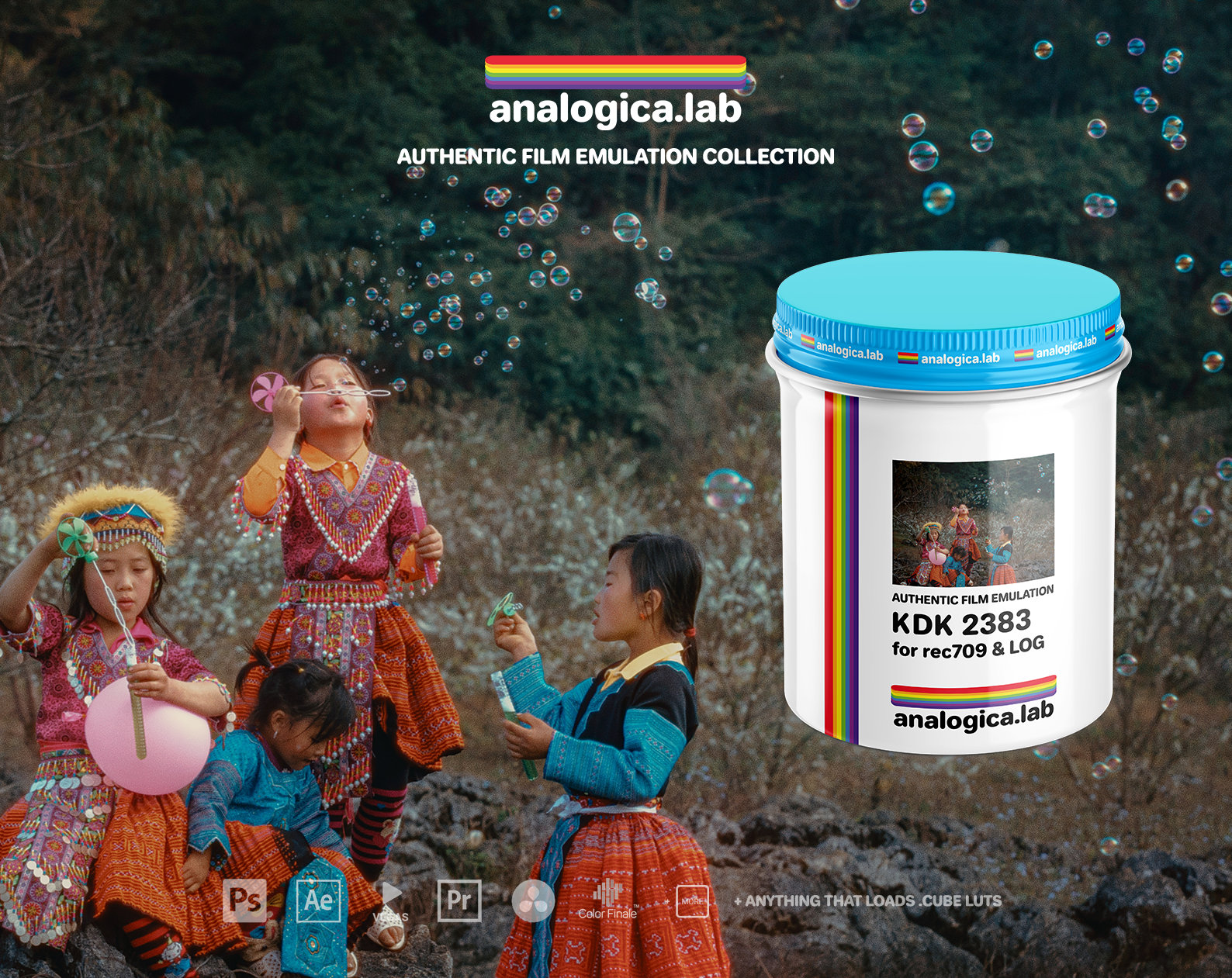 Analogica Lab – KODAK 2383 D55 D60 D65 Film Emulation LUTs for Rec709 & LOG – For Professional Filmmaking and Photography