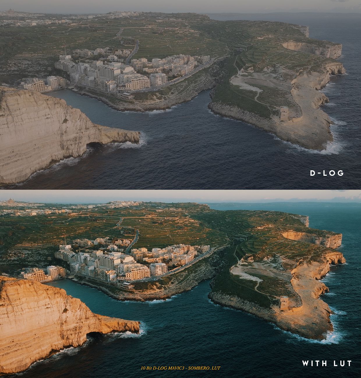 大疆MAVIC 3系列电影级LUT包 – 适用于D-LOG 10比特无人机素材 DJI MAVIC 3 SERIES CINEMATIC LUT PACK – For D-LOG 10bit Drone Footage