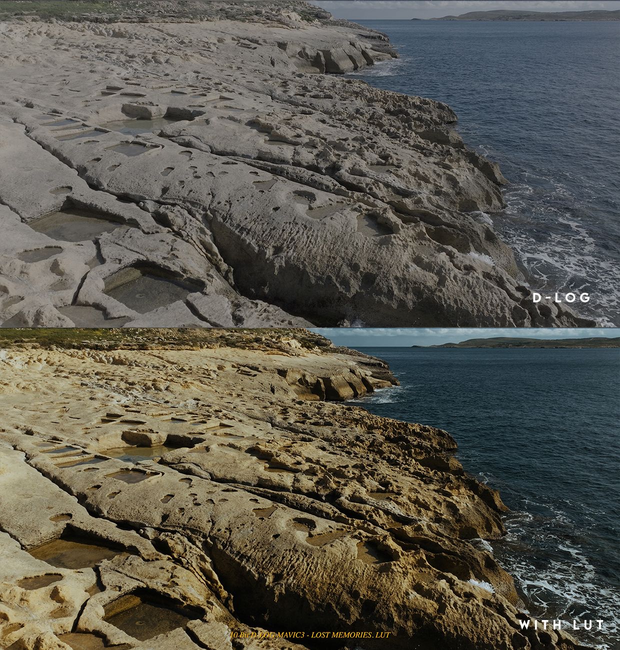 大疆MAVIC 3系列电影级LUT包 – 适用于D-LOG 10比特无人机素材 DJI MAVIC 3 SERIES CINEMATIC LUT PACK – For D-LOG 10bit Drone Footage