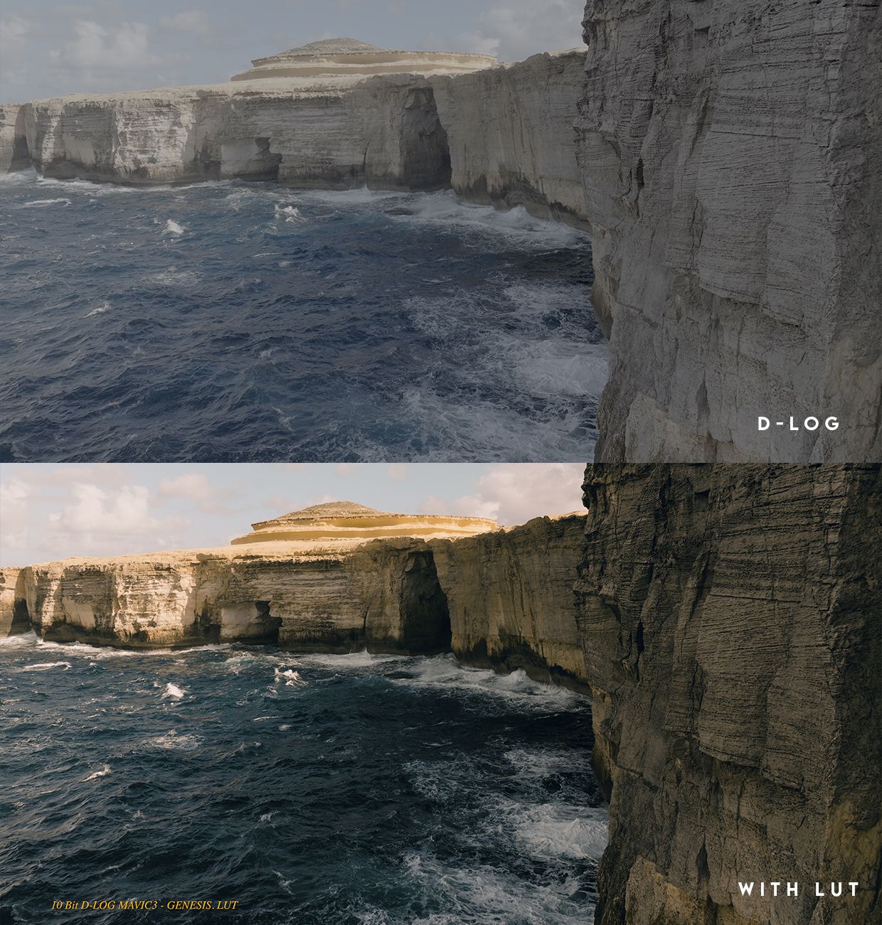 大疆MAVIC 3系列电影级LUT包 – 适用于D-LOG 10比特无人机素材 DJI MAVIC 3 SERIES CINEMATIC LUT PACK – For D-LOG 10bit Drone Footage