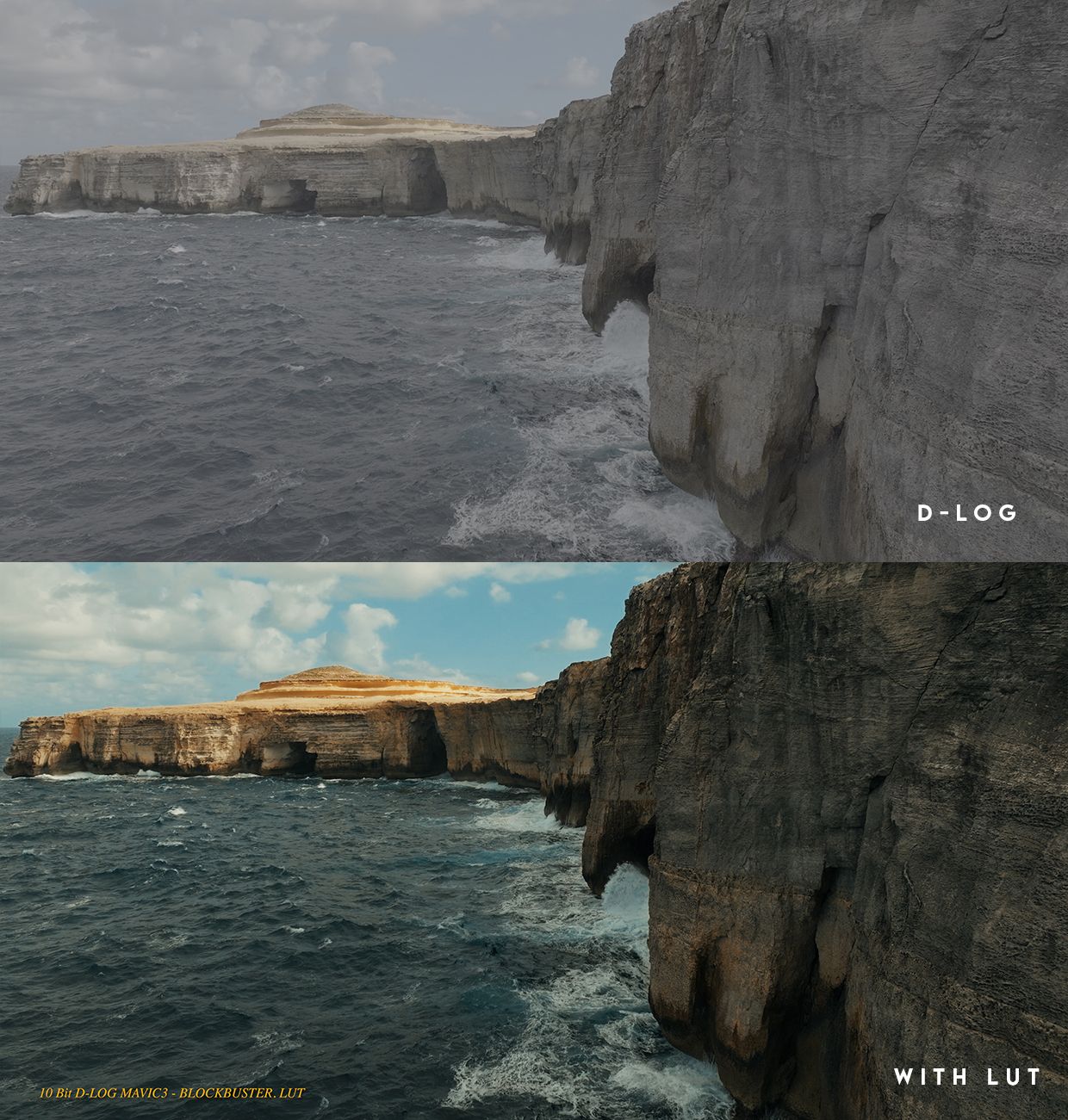 大疆MAVIC 3系列电影级LUT包 – 适用于D-LOG 10比特无人机素材 DJI MAVIC 3 SERIES CINEMATIC LUT PACK – For D-LOG 10bit Drone Footage