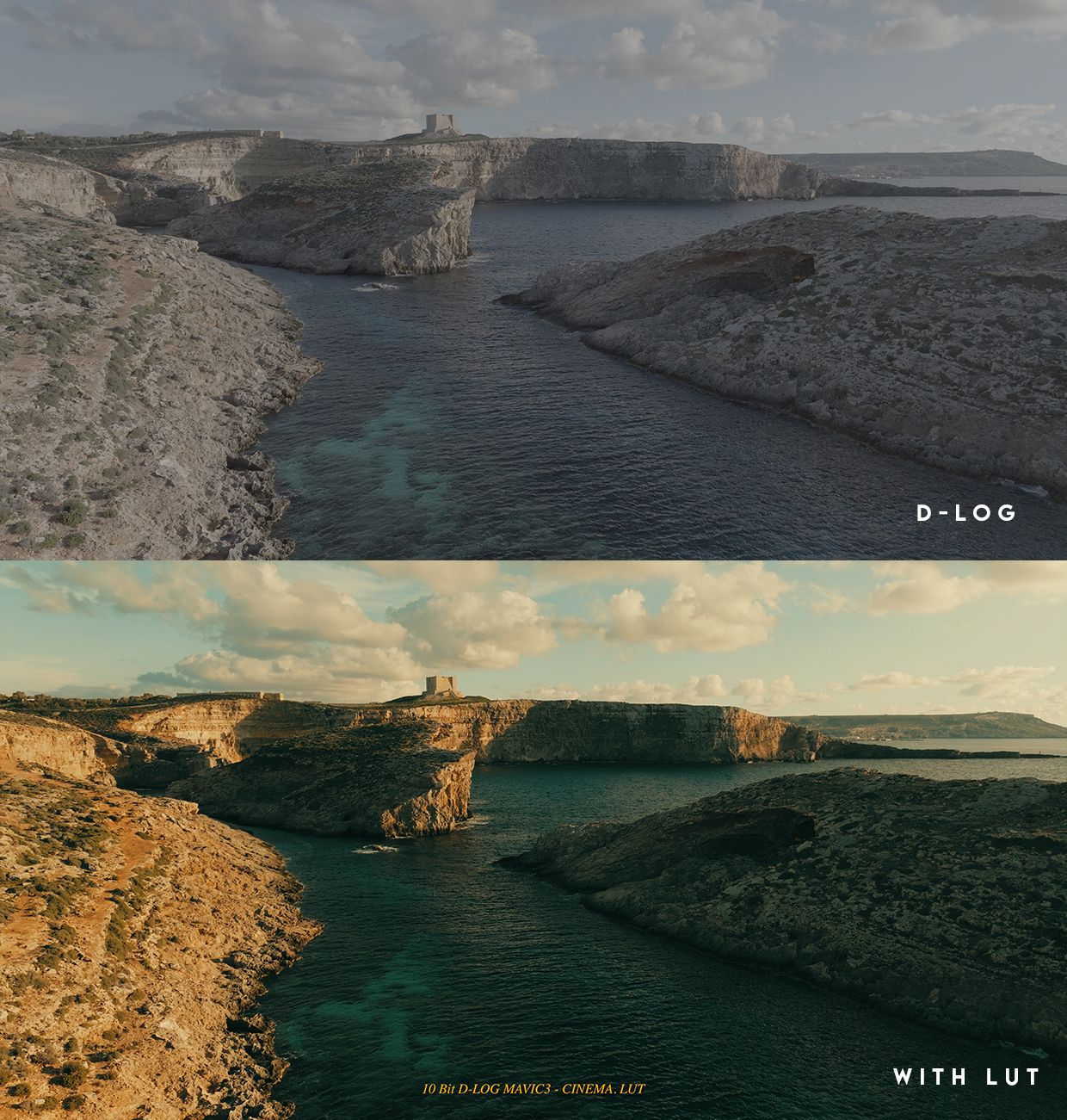 大疆MAVIC 3系列电影级LUT包 – 适用于D-LOG 10比特无人机素材 DJI MAVIC 3 SERIES CINEMATIC LUT PACK – For D-LOG 10bit Drone Footage