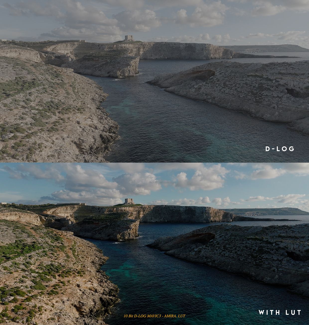 大疆MAVIC 3系列电影级LUT包 – 适用于D-LOG 10比特无人机素材 DJI MAVIC 3 SERIES CINEMATIC LUT PACK – For D-LOG 10bit Drone Footage