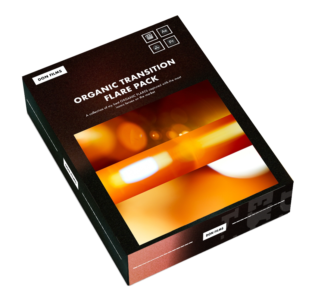 自然过渡金色光晕​素材 Organic Transition Golden Flares