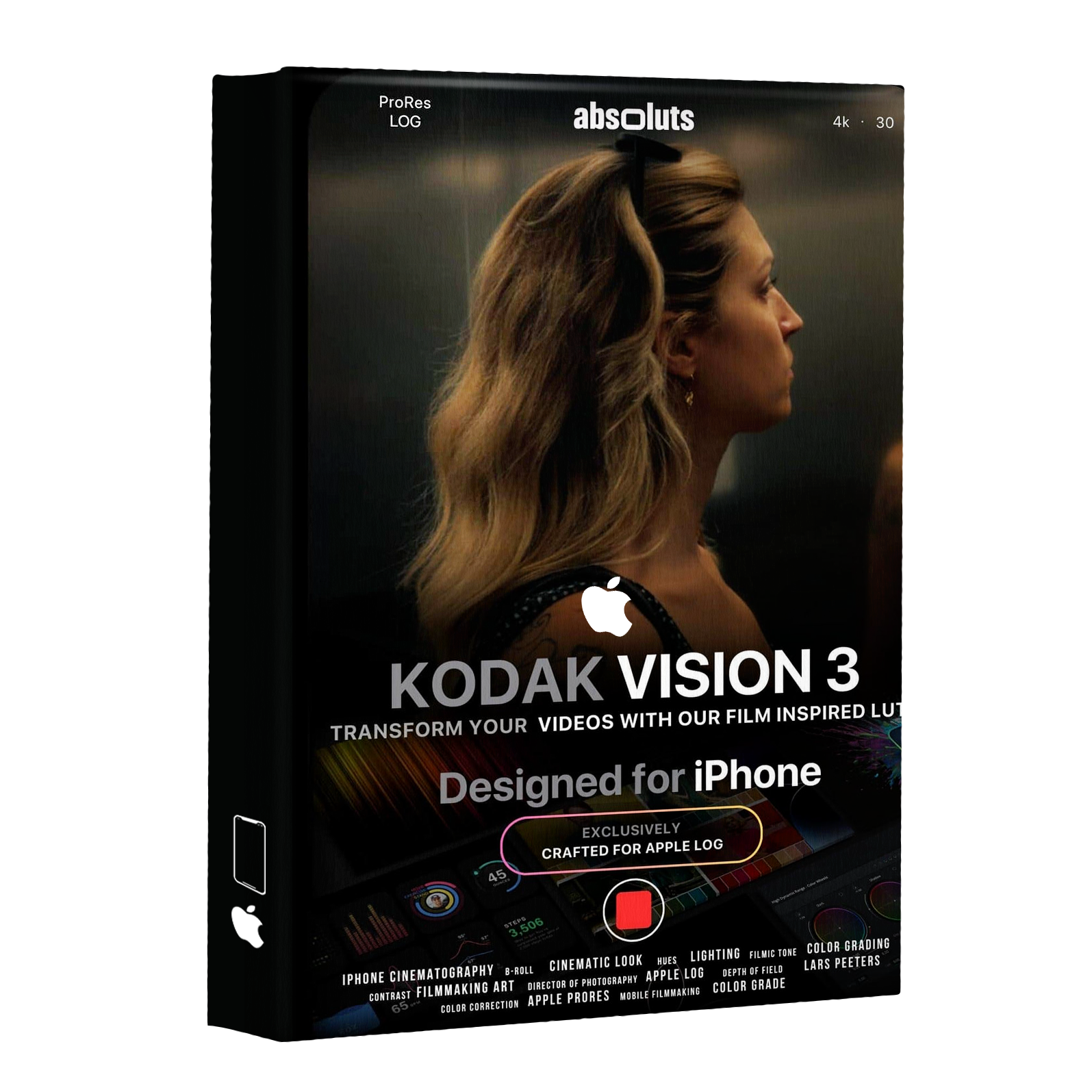 iphone手机柯达胶片仿真调色包,专为 Apple Log 设计Kodak Vision 3 Lut for iPhone