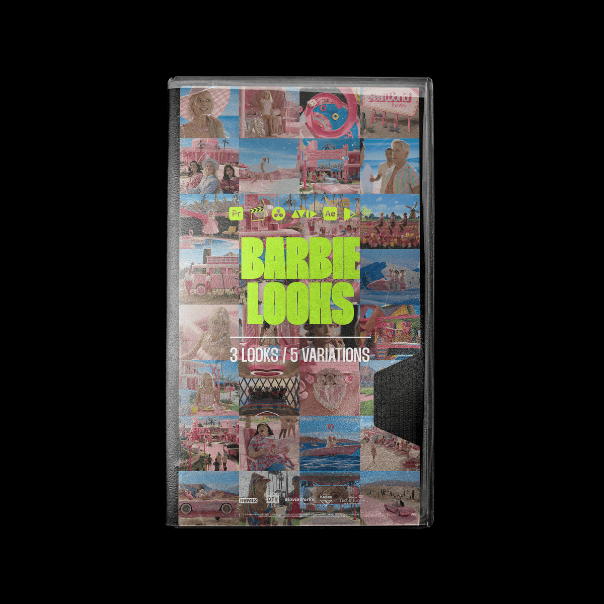 电影《芭比》视频仿色调色luts：Tropic Colour-BARBIE LOOKS