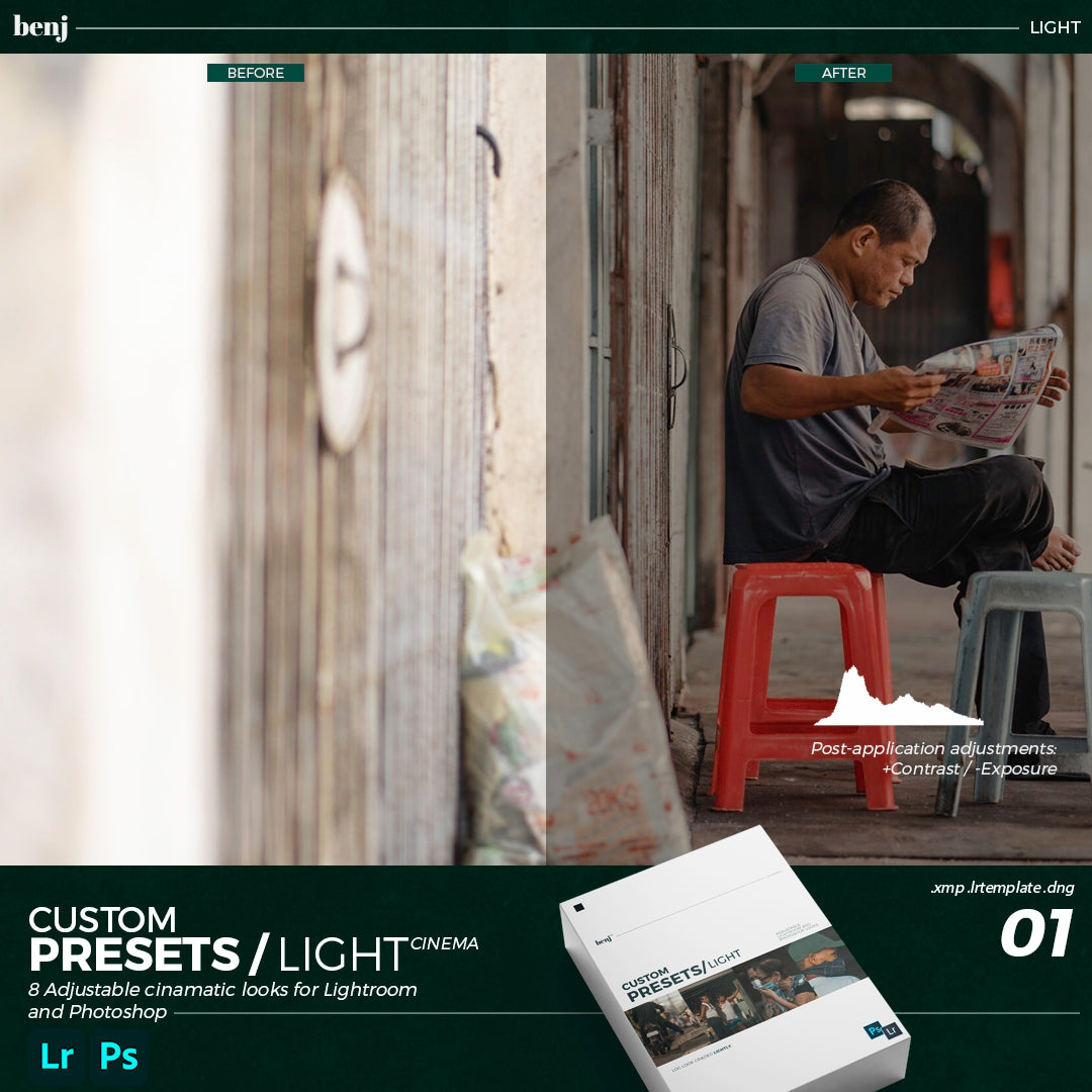 轻盈而强烈的电影色彩和色调 benj™ | Light