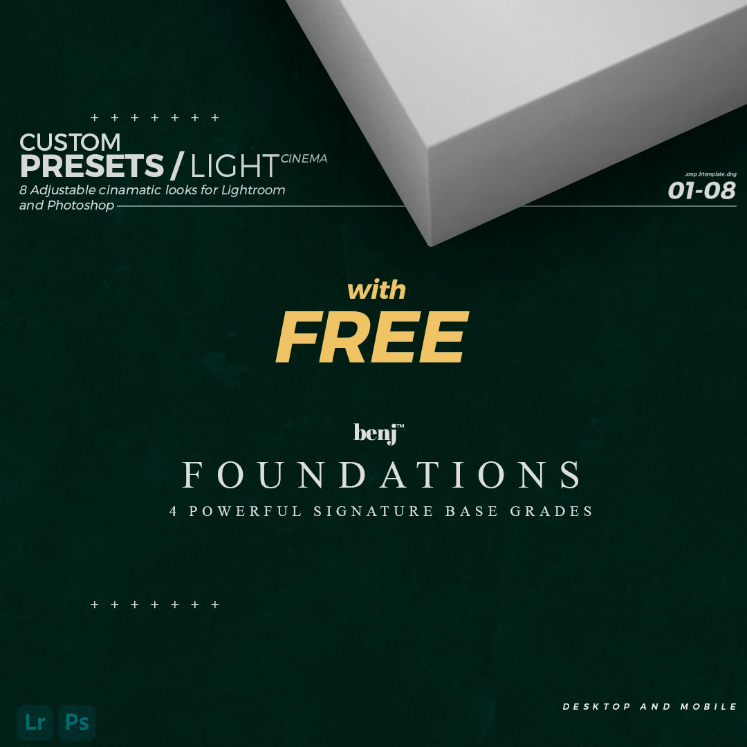 轻盈而强烈的电影色彩和色调 benj™ | Light