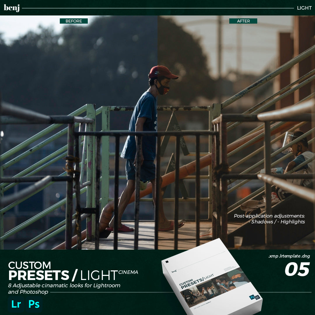 轻盈而强烈的电影色彩和色调 benj™ | Light