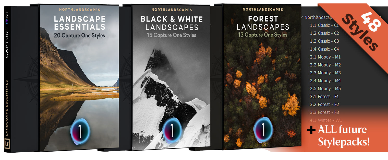  摄影师Jan Erik Waider北境风光摄影大预设收藏 Master Collection: 3 Capture One Stylepacks for Landscape & Travel Photography