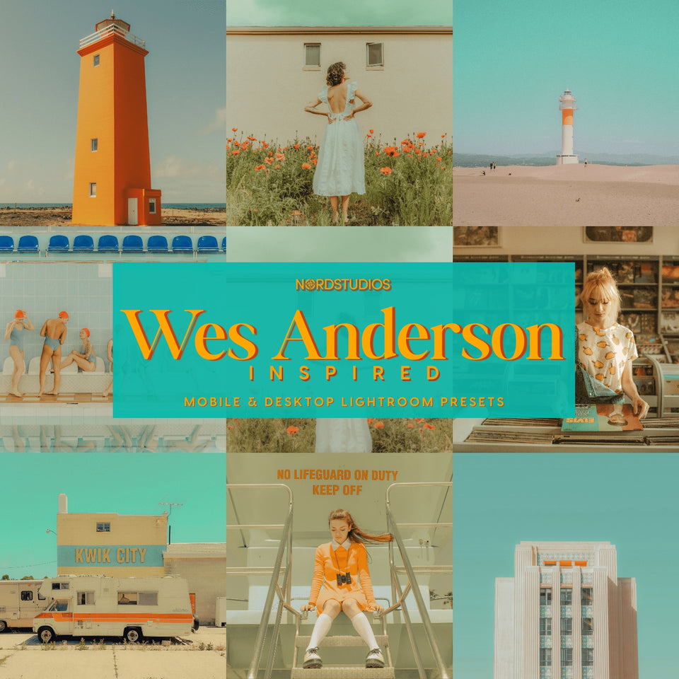 韦斯·安德森 – 灵感来源”Lightroom预设包 ‘Wes Anderson – Inspired’ Lightroom Presets Pack | Mobile & Desktop